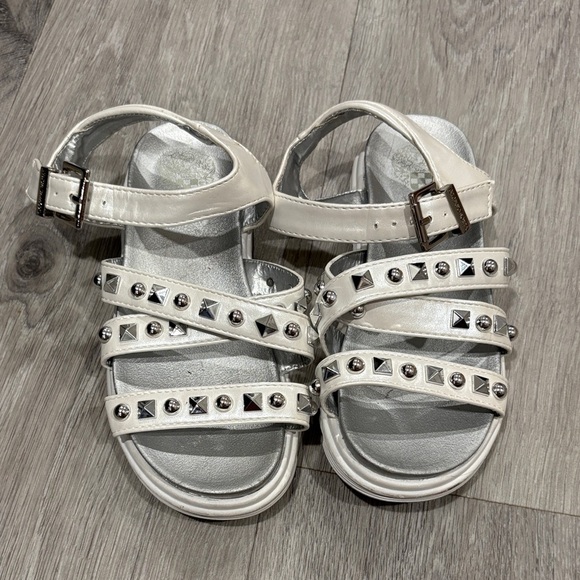 Vince Camuto Other - Vince Camuto Girls Studded White Sandals